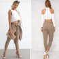 Stringyselvedge chiffon high waist harem pants Women summer style long casual pants female office la
