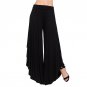 Elegant Irregular Ruffles Wide Leg Pants Women High Waist Pleated Pants Femme Casual Loose Streetwea