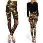 Sexy Women\'s Lady High Waist Camouflage Mesh Leggings Stretch Slim Skinny Pants