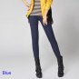 Miss coffe Winter Jeans Pants New Women Faux Denim Pencil Pants Solid Warm Thicken Fleeces Trousers