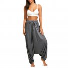 CharMma 2017 Women Trouser Drop Bottom Harem Pants with Drawstring Casual Loose Plus Size Full Lengt