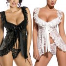 Lace Sexy Sleeping Sleeve Lady Sleeveless Sleeping Trousers Tintered Red White Black