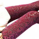 2016 New Fashion Sexy Womens Sexy Gold Velvet Floral Hollow Pantynose Tights Pants Trousers