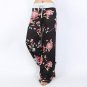 Plus Size Women Wide Leg Pants High Waisted Floral Sweatpants Loose Lace up Pant Casual Trousers Wom