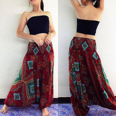 Ladies Comfy  Beach Baggy Boho Gypsy Hippie Women Harem Pants Trousers leggings fitness women pants