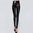 Hot Sale Autumn Winter Women Clothes Skinny PU Leather Pencil Leggings Sexy Thin Fleece Trousers Lad