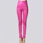 Hot Sale Autumn Winter Women Clothes Skinny PU Leather Pencil Leggings Sexy Thin Fleece Trousers Lad