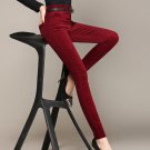 Spring and autumn new cotton corduroy feet pants women high waist stretch pencils leisure trousers