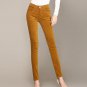 Spring and autumn new cotton corduroy feet pants women high waist stretch pencils leisure trousers