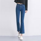 Flare Jeans Women\'s High Waist Boot Cut Jeans Fashion Denim Pants Elastic Trouser Black Blue sexy s