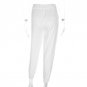 Weekeep High Waist Women\'s Pants Casual Zipper Pockets OL Ankle-length Pants Womens White Fashion S