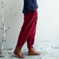 Elastic waist Cotton Corduroy Loose Women Harem Pants New Casual Brand Pants Red Green Plus size Har