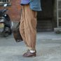 Elastic waist Cotton Corduroy Loose Women Harem Pants New Casual Brand Pants Red Green Plus size Har