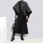 new spring high waist solid color black loose wide leg bandage pants women trousers fashion tide JD4
