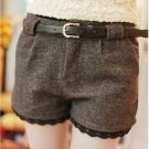2017 New Arrival Fashionable Woman Bootcut Trousers Culottes Short Winter Boots Shorts Winter Wool S