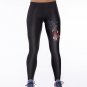 Black 3D Cat Print Leggings for Female Women\'s Plus Size Fashion Domineering Sporting Polyster Penc