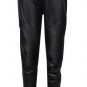 Hirigin Sexy Women\'s Stretch High Waist Pencil Pants Black Red Full Length Skinny PU Leather Leggin