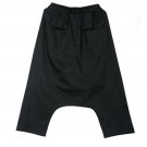 new spring high waist solid color black button decoration loose cross pants women trousers  fashion 