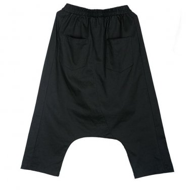 new spring high waist solid color black button decoration loose cross pants women trousers  fashion 