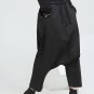 new spring high waist solid color black button decoration loose cross pants women trousers fashion