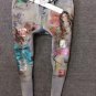 2017 spring new beauty printed sequins bronzing slim nine points jeans women skinny trousers