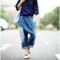 Fashion New Plus size Boyfriend Jeans Women Wide Leg Jeans Harem Pants Capris Trousers