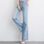 S-6XL plus size Flare jeans Spring and summer thin loose micro-horn wide leg printing cowboy big siz