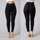 Factory Supply Casual Skinny Jeans Women Fashion High Waist Push Up Pencil Pants Vintage Washed Euro