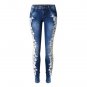 Fetoo High Quality Lace Patchwork Women Pencil Pants Jeans Trousers Low Waist Skinny Slim Denim Elas
