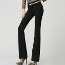 2017 spring and autumn micro speaker high waist jeans female black trousers Slim hip stretch pants