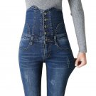 3 Color 2017 Jeans Women High Waist Elastic Skinny Denim Long Pencil Pants Woman Jeans Camisa Femini
