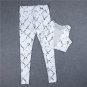2017 Fashion Women\'s Sporting Suit Workout Pants Trousers Deep V Perspective Mesh Splicing Python L