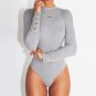 Women bodysuit Turtleneck Solid Black Jumpsuit Rompers 2017 Winter Sexy Long sleeve jumpsuits playsu