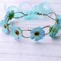 Handmade brided Rose Flower Garland Children Wedding Flower Girls Headband Hairband Crown Wreath He
