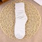 2017 Glitter Socks Women Cotton Shiny Golden Loose Socks Soft Piles Edge Curl Solid Funny Happy Soc