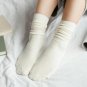 2017 Glitter Socks Women Cotton Shiny Golden Loose Socks Soft Piles Edge Curl Solid Funny Happy Soc