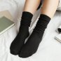 2017 Glitter Socks Women Cotton Shiny Golden Loose Socks Soft Piles Edge Curl Solid Funny Happy Soc