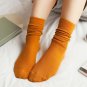 2017 Glitter Socks Women Cotton Shiny Golden Loose Socks Soft Piles Edge Curl Solid Funny Happy Soc