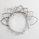 1PC Fashion Sexy Cat Ear Women Girl Headband Beaded Pearl Rhinestones Hairband Headwear Hair Hoop Ba