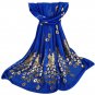 2017 Womens Luxury Chiffon Scarf Elegant Golden Peacock Veil Scarves Shawl Stole Soft Long Wraps Sca