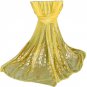 2017 Womens Luxury Chiffon Scarf Elegant Golden Peacock Veil Scarves Shawl Stole Soft Long Wraps Sca