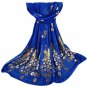 2017 Womens Luxury Chiffon Scarf Elegant Golden Peacock Veil Scarves Shawl Stole Soft Long Wraps Sca