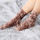 Winter Warm Velvet Women Socks Sale New Year Christmas Socks Creative Fashion Golden Velvet Elastic 
