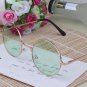 Women Multi-Color Round Sunglasses Golden Frame Glasses Shades Hippie Lennon Vintage Steampunk Unise