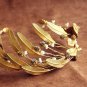 Retro Baroque Crown Bride Headdress Headband Hair Accessories Golden Leaf Tiara Gold Headwear Vintag