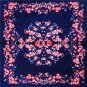 Fashion Small Square 40% Natural Silk Women Scarves Luxury Black Golden Stripe Woman Neck Scarf for 