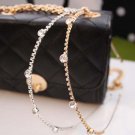 Shiny Crystal Rhinestone Thin Metallic Hairbands Golden Silver Headbands Headwear  Women