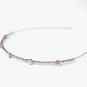 Shiny Crystal Rhinestone Thin Metallic Hairbands Golden Silver Headbands Headwear  Women