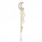 Hot Sale Golden Silvery Crystal Moon Tassels Long Women Fashion Charming Hair Clip Hair Accessories