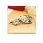 3 Patterns Golden Silver Metallic Leaf Hair Clips Barrettes Girls Women Fashion Hair Jewelry